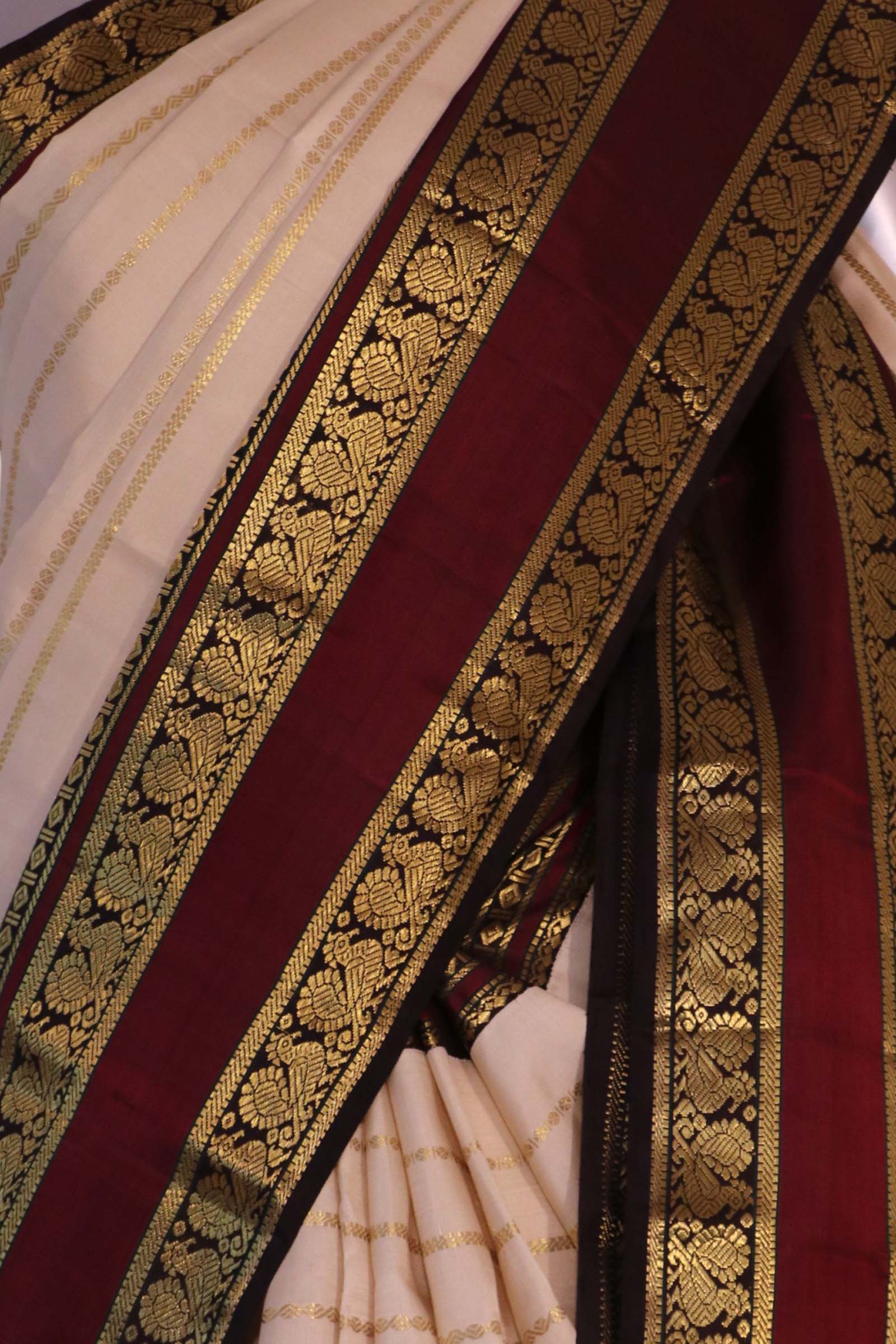 Pure Handloom Kanjeevaram Silk Saree AL212151